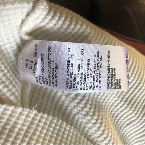 ❤️3for $20 BDG Urban Outfitters UO Sleeveless Ivory Ribbed Tank Top Tee Size SP - Picture 5 of 6